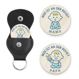First Father's Day Gift Decision Coin Expecting Dad Mummy Mothers Gift Pregnancy Gifts for Birth for Mother New Parents Christening Gifts for Girls Boys Baby Shower
