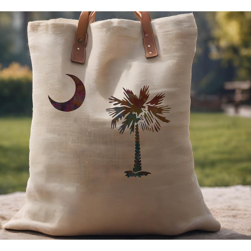 South Carolina State Flag Stencil Template Reusable for Painting on