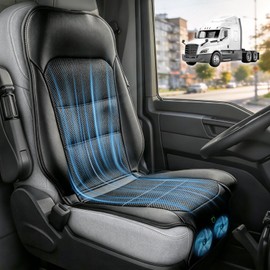 DiHTing Cooling Car Seat Cover, Air-Cooled Seat Covers Front Seat for Suvs, Auto On/Off 12V-24V 3-Speed Car Seat Cushion, Universal Fit for Summer Truck Office, Non-Slip Breathable 3D Mesh