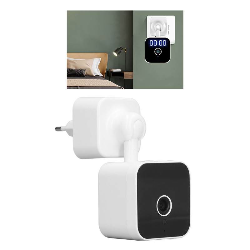 WIFI Home Security Camera ABS Clock Wall Plug in Camera