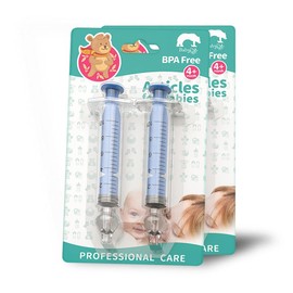 Nasal Syringe for Baby - 4PCS - Safe Silicon Baby Nasal Aspirator Qucik Syringe Nose Cleaner Rinsing Tool for Baby/Infant/Kid