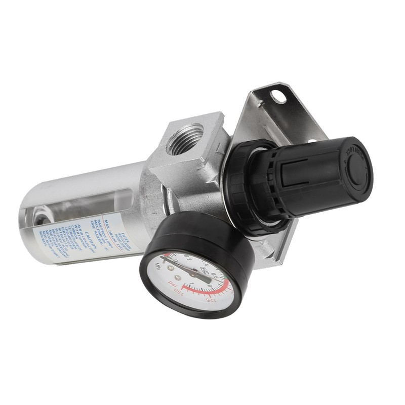 BSP 1/2" Air Compressor Moisture Water Trap Filter Regulator with
