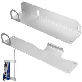 CraftyDream Set of 2 Aluminum Wall Mount Floor Jack Holder Jack Stand Wall Mount for Enclosed Race Trailer Accessories