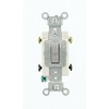 Leviton 20 Amp, 120/277 Volt, Toggle Double-Pole AC Quiet Switch,