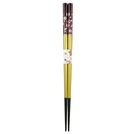 Chopsticks, Kinmai Cherry Blossoms, Purple, Dishwasher Safe, Unisex Size, Includes Paulownia Box, Wrapping, Paulownia Paulownia Box, Present, Gift, Grandpa Grandma (42)