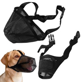 TVSVKWE 2 Pieces Of Dog Mouth Cover, Pet Supplies, Adjustable Mouth Cover, Comfortable And Breathable Mouth Cover, Which Can Be Used To Prevent Bite, Eat And Yell.