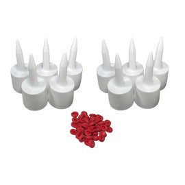 TubeANew - The Solution for Dried or Clogged Caulk Tubes - Don’t Fight with Clogged Caulk Tubes - Repair Them (1 Pack) 5 Pieces Per Pack… (2 Pack with Caps)