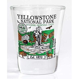 Yellowstone Wyoming Montana Idaho National Park Series Collection Shot Glass