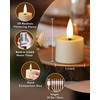 BEICHI Rechargeable Candles, Tea Lights Candles Battery Operated with Remote,