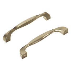 Hickory Hardware H076017-EGN Twist Collection Pull, 5-1/16 Inch (128mm) Center, Elusive Golden Nickel