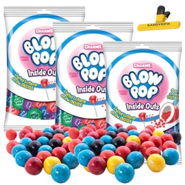 BLOW POPS | Charms Blow Pop Gumballs Candy, INSIDE OUTS, 7oz - (3 PACK)