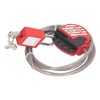 Safety Padlock Set Adjustable Stainless Steel Cable Lockout and 38mm