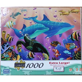 Mega Extra Large 1000 Piece Puzzle Underwater Paradise 36" X 24"