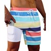 Gleeease Mens Swim Trunks 7 Inch with Compression Liner 2