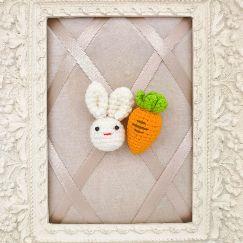 Crochet Handmade Kawaii Brooch for Backpacks Clothing Jackets Hats, Cute