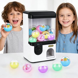 TOYANDONA 50 capsule automatiche di gomma, 5,1 cm, grandi contenitori vuoti di plastica, sfere giocattolo trasparenti come accessorio per premi, feste di Pasqua, lavori di bricolage (5 colori)