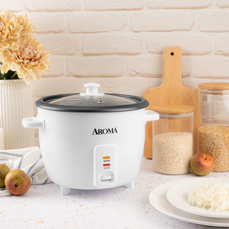 AROMA® Rice Cooker, 8-Cup (Uncooked) / 16-Cup (Cooked), Pot-Style Rice