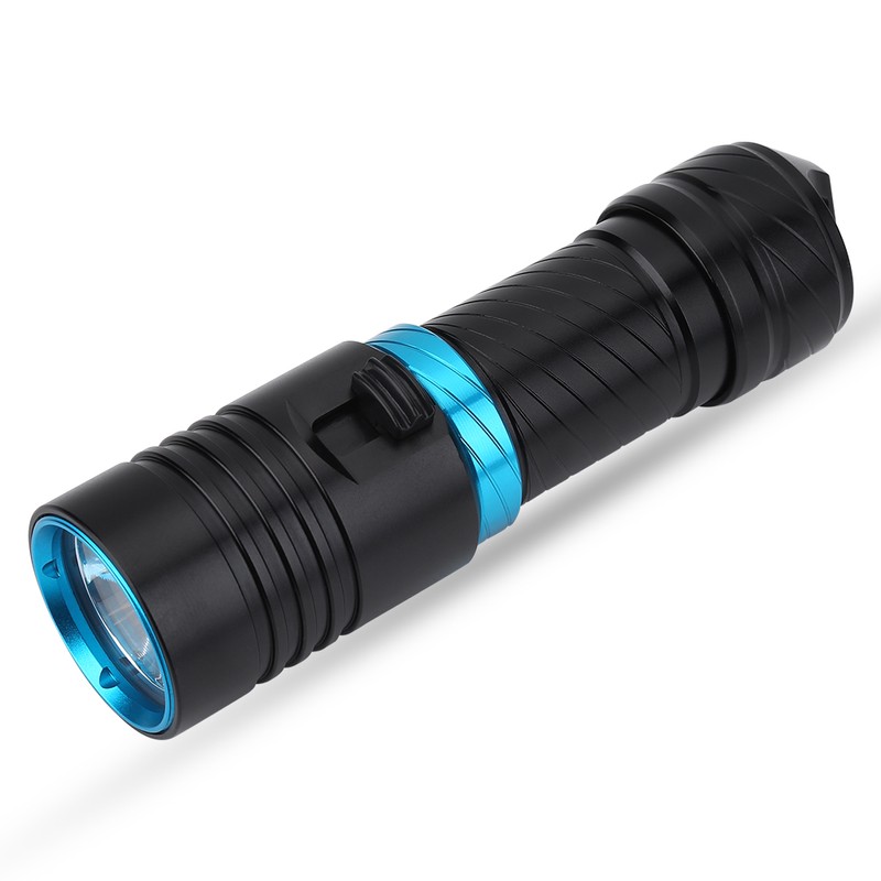 50m Outdoor Underwater Portable LED Torch Aluminium Alloy Waterproof Flahlight