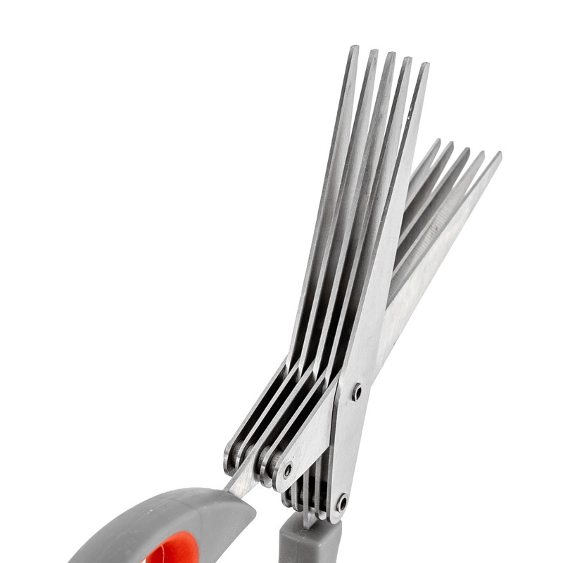 Stainless Steel Kitchen Scissors, 5 Blades, Herb Scissors, Spice Scissors,