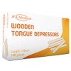 Pack of 100 Wooden Waxing Spatulas Wax Applicator Sticks/Wooden Tongue