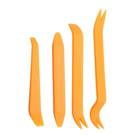 June tech 4 Pcs Trim Removal Tool, Car Trim Removal kit, Tool Kits for Car Radio Door Dashboard Installation, Plastic Pry Tool, Automotive Panel Dash nterior Accessories, Repair Mechanic Bar Scraper