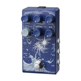 Klowra Limbo Reverb Digital Pedal for Electric Guitar - Guitar Effects Pedal with 9 Stereo Ambient Reverb Types, Analog Dry Through, True Bypass, Freeze & Infinity, Expression Pedal Support