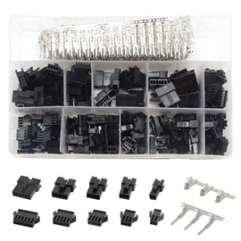 Yosawo 740 Pieces 2.5 mm Pitch 2 3 4 5 6 Pin JST SM Connector Male and Female Pin Header Crimping Terminals Connector Kit (2.5K)