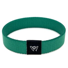 Hang Loose Bands -Going Green - Green Stretch Bracelet for Men Women & Teens - Summer - Boho Solid Color Wristband - Friendship Bracelets - Surfer Wrist Band
