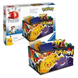 Ravensburger 3D Puzzle 11546 - Pokémon Storage Box - Practical Organiser for Pokémon Fans from 8 Years - Pokémon Toy, Pokémon Gift