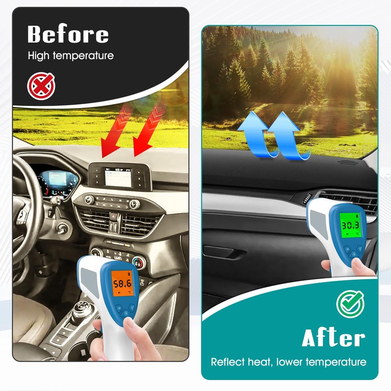 FIILINES Dash Cover for 2020-2025 Ford Escape (Without HUD), Dashboard