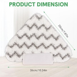 Sgizoku Triangle Steam Mop Replacement Pads for Shark Lift-Away Pro Steam Pocket Mop and Shark Genius Steam Pocket Mop System S3973D S3973 S5003D S6002 Vacuum Cleaner (6 Pack)