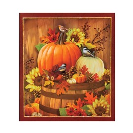 Collections Etc Harvest Pumpkin and Berries Metal Dishwasher Magnet | Home Kitchen, Dining Appliance Accessory