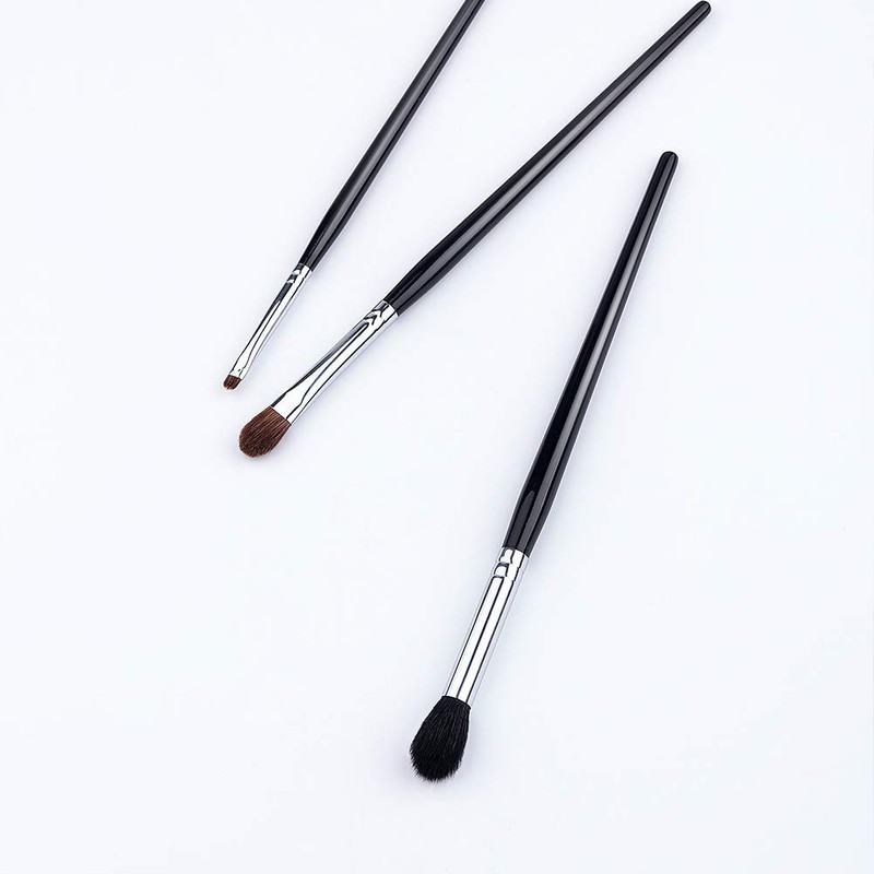 UNIMEIX 20 Pcs Black Makeup Brushes Powder Foundation Eyeshadow Eyeliner