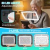 Large 10X Magnifying Glass with Light, Hands Free Magnifying Glass