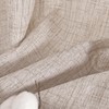 YoungsTex Short Natural Linen Curtains 45 Inch Length 2 Panels