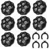 8Pcs Self Adhesive Caster Wheels Stainless Steel 360° Swivel Low