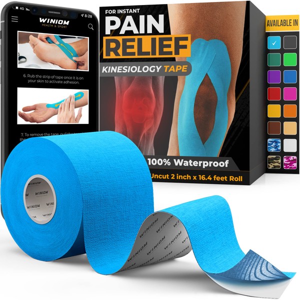 Kinesiology Tape-Incredible Support for Athletic Sports and Recovery+Free Taping Guide-Uncut