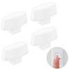 4pcs Dimmer Replacement Knob, PETG Material Lamplight Switch Knob White