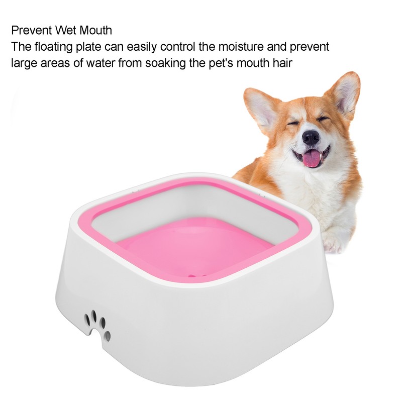 Pet Floating Bowl 1L / 34oz Large Capacity Splashproof Dog