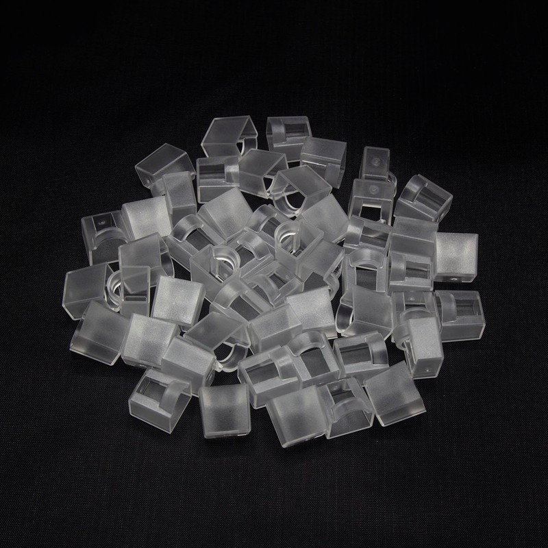 HiCHN RJ45 Plug Protector Dust Covers 50 Pcs Transparent Click