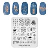 KADS Nail Art Template Nature Nail Stamping Plate Nail Art