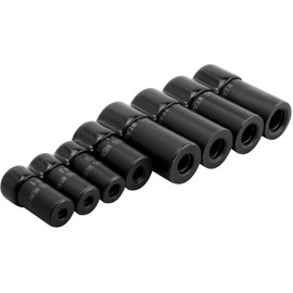 Mesee 8 Pieces Thread Tap Socket Set 1/4" & 3/8" Drive Tap Socket Wrench Screw Taps Sockets Adapter Holders for Automotive Home Repairs Threading Tasks