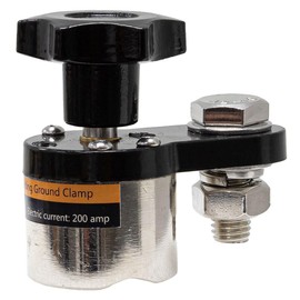 Arc-Zone 200 Amp Magnetic Welding Ground Base Clamp with On/Off Switch for Weld Tool Kit and Accessories