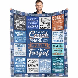 VMREAYR Coach Gift for Men Women, Coach Blanket 60"X50", Best Coach Gifts for Soccer, Football, Tennis, Basketball, Hockey, Baseball, Volleyball, Softball, Cheer Coach