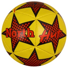North Hut Size 2 Football Toddler Mini Footballs Soccerball for kids (Size 2, Yellow)