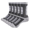 YUEDGE Mens Thick Cotton Crew Socks Mosture Wicking Work Boot