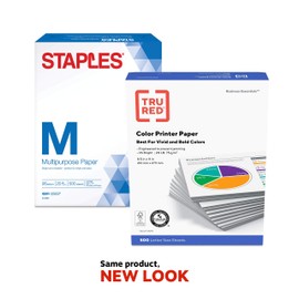 Tru Red 513099 8.5-Inch X 11-Inch Multipurpose Paper 20 Lbs. 96 Brightness 500/Rm