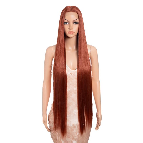 Style Icon 38" Super Long Straight Wigs Lace Front Wigs