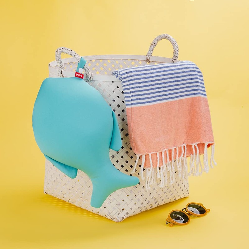 balvi Beach Cushion Summer Fish Colour Blue Beach Cushion in