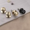 NCSEN 6 Pack Gold Door Knobs,Interior Door Knob with Lock,Coastal